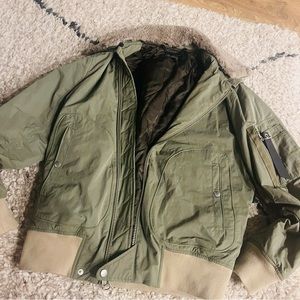 Rag & Bone Olive Bomber Jacket